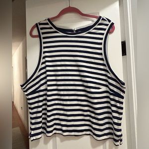Bnwt navy/white Anthropologie Maeve tank